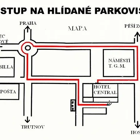 Penzion Hotelu Central Гостевой дом Двур-Кралове-над-Лабем