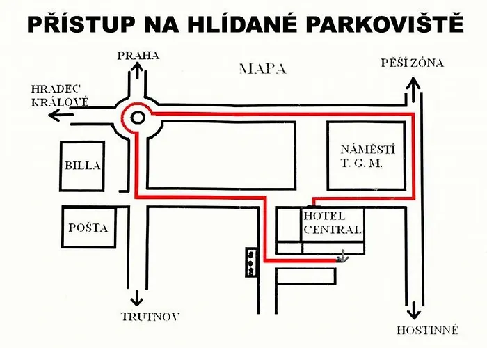 Penzion Hotelu Central Pensionat Dvůr Králové nad Labem